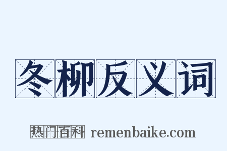 冬柳反义词是什么意思的图片